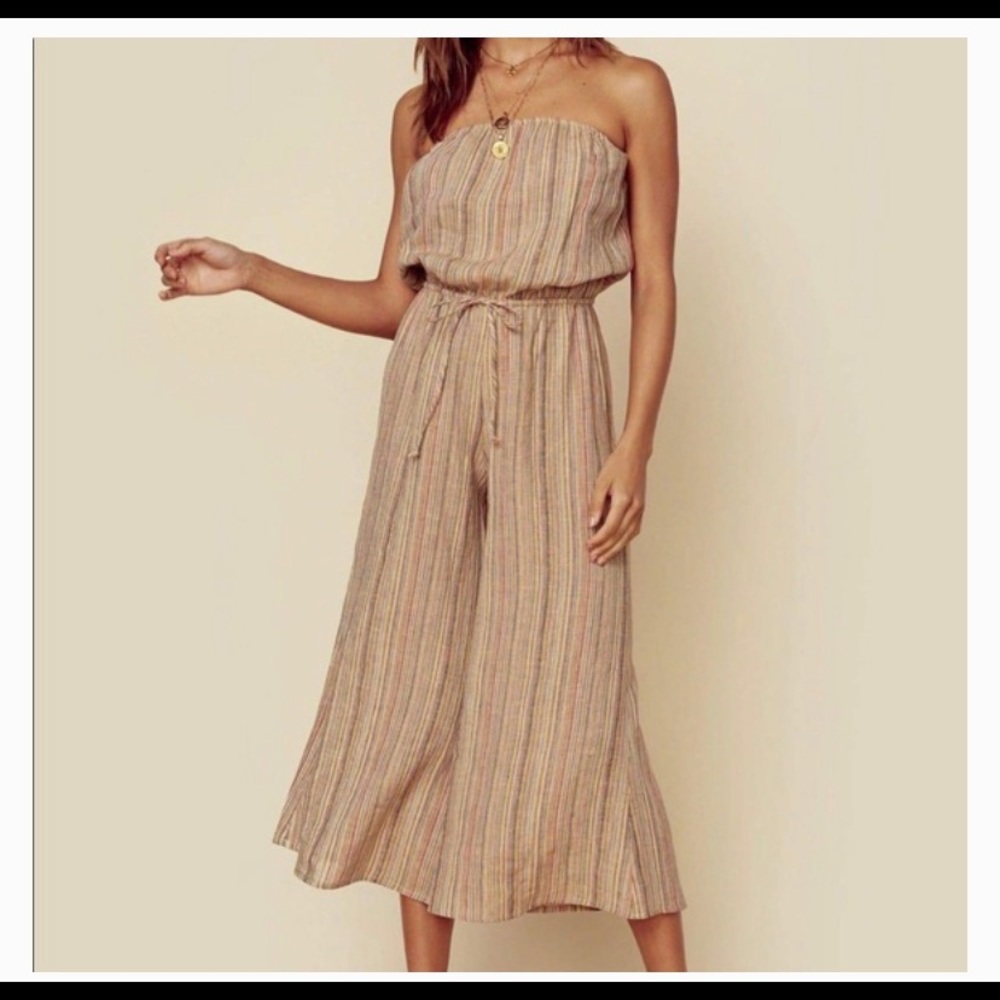 Planet Blue Striped Bell Jumper